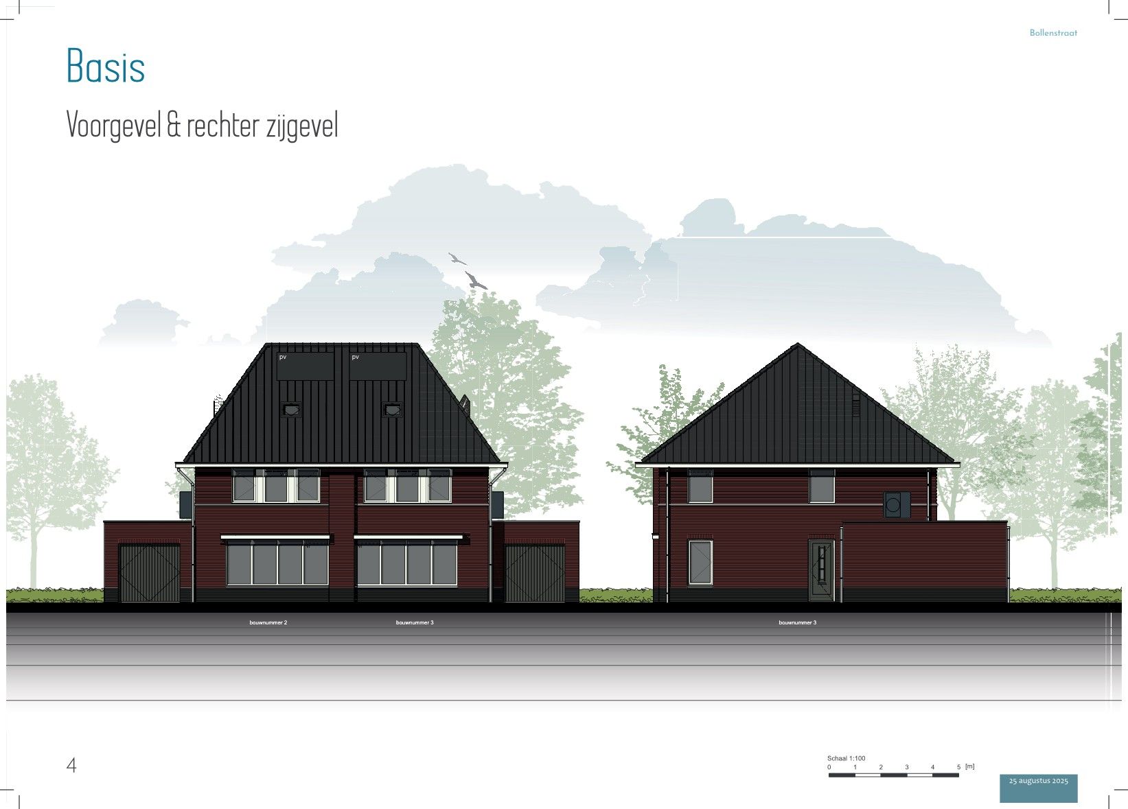 Foto 3 van Twee-onder-een- kapwoning (Bouwnr. 2)
