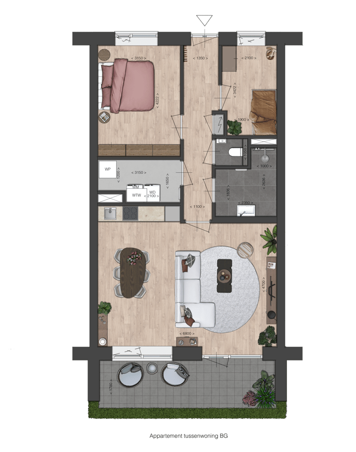 Foto 5 van Appartement Type B (Bouwnr. 14)