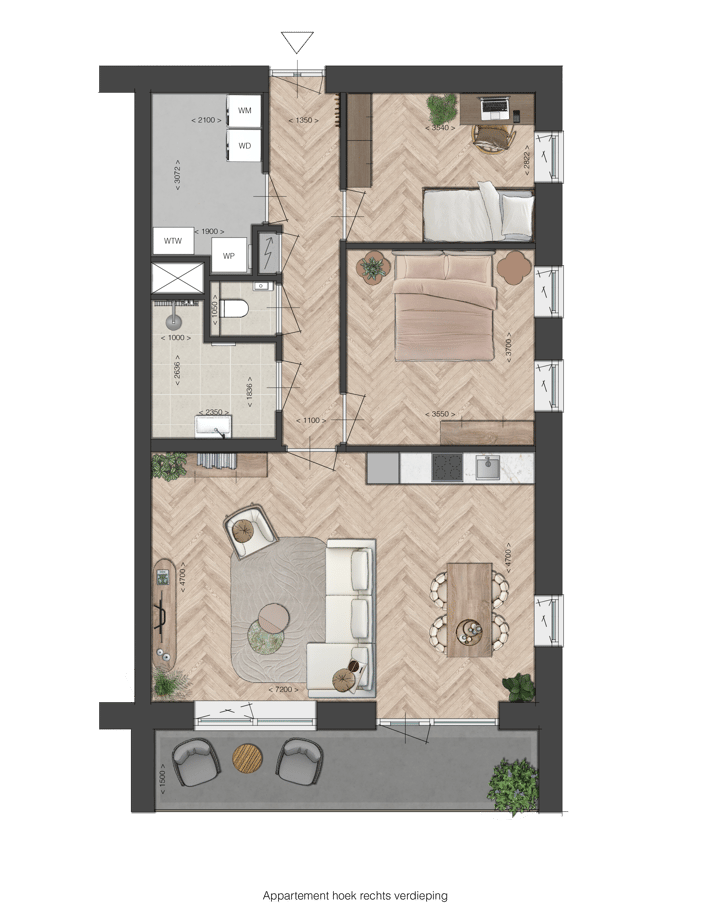 Foto 5 van Appartement Type C (Bouwnr. 27)