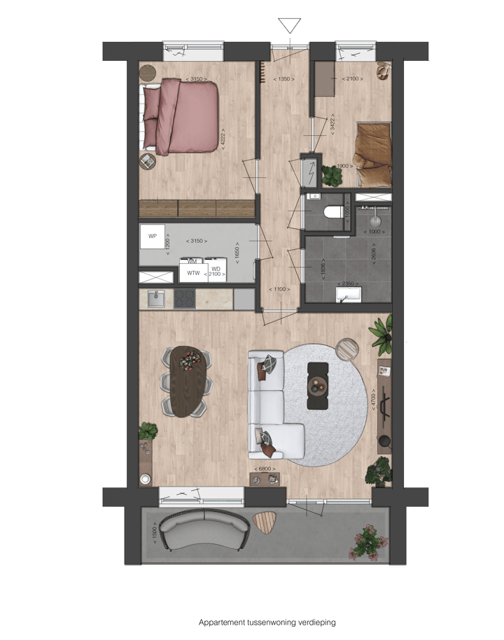 Foto 5 van Appartement Type B (Bouwnr. 20)