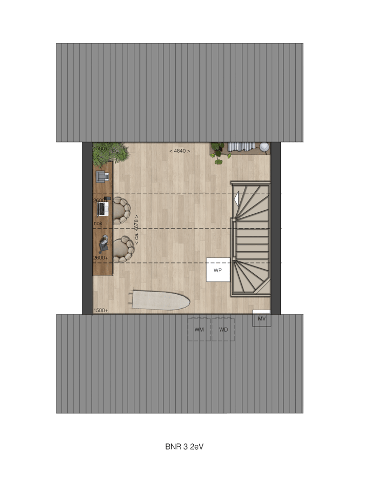 Foto 5 van Tussenwoning (Bouwnr. 6)