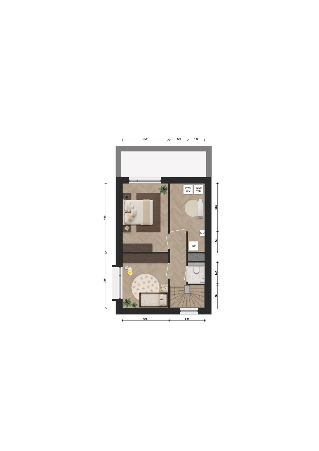 Foto 8 van Parkwoningen (Bouwnr. B.8.01)