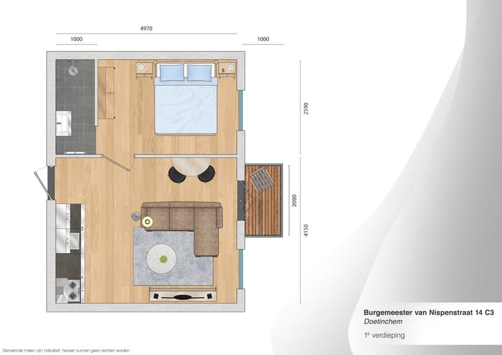 Appartement te huur: Burgemeester van Nispenstraat 14C, Doetinchem