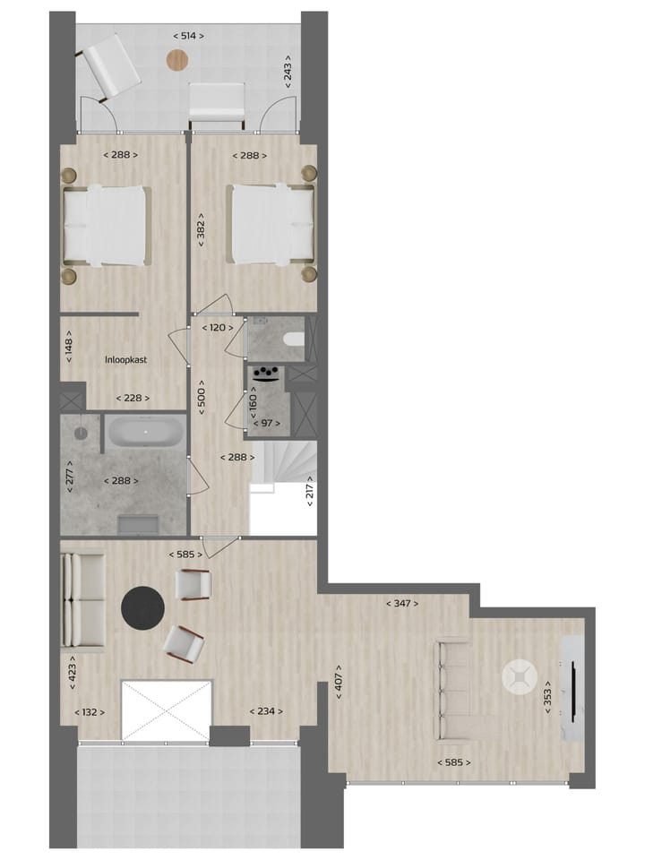 Foto 4 van Scarlet | 2-laags | 3-kamer appartement (Bouwnr. 682)