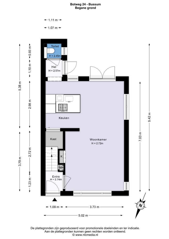 Hoekwoning te koop: Botweg 24, Bussum