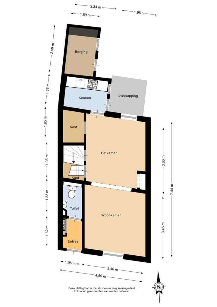 Tussenwoning te koop: Noordelijke Parallelweg 106, Arnhem