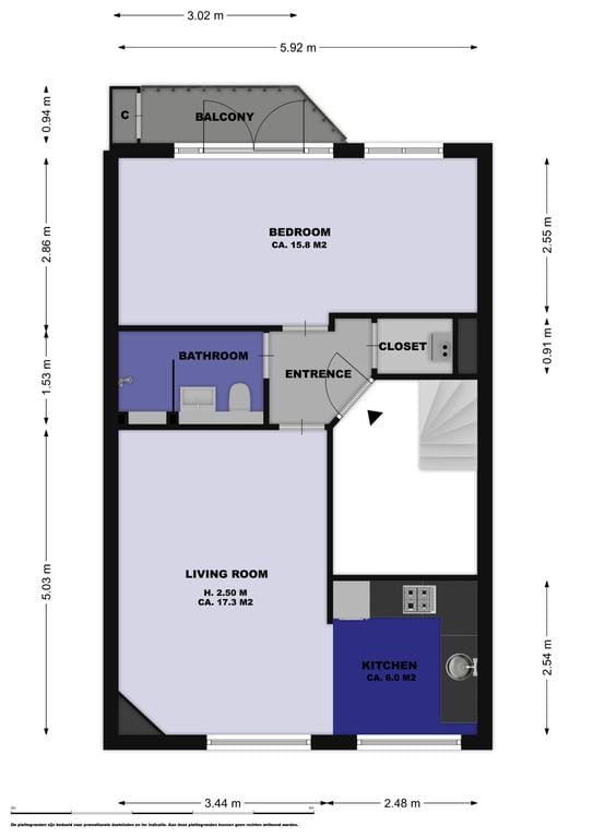 Appartement te huur: Henrick de Keijserstraat 22-2, Amsterdam