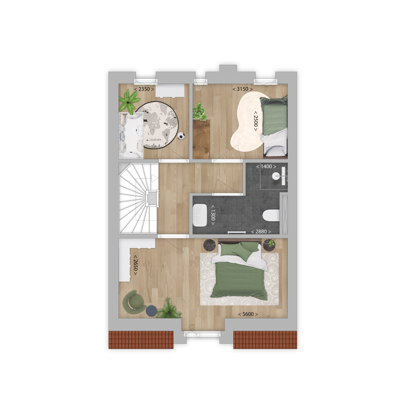 Foto 10 van Tussenwoning (Bouwnr. 3)
