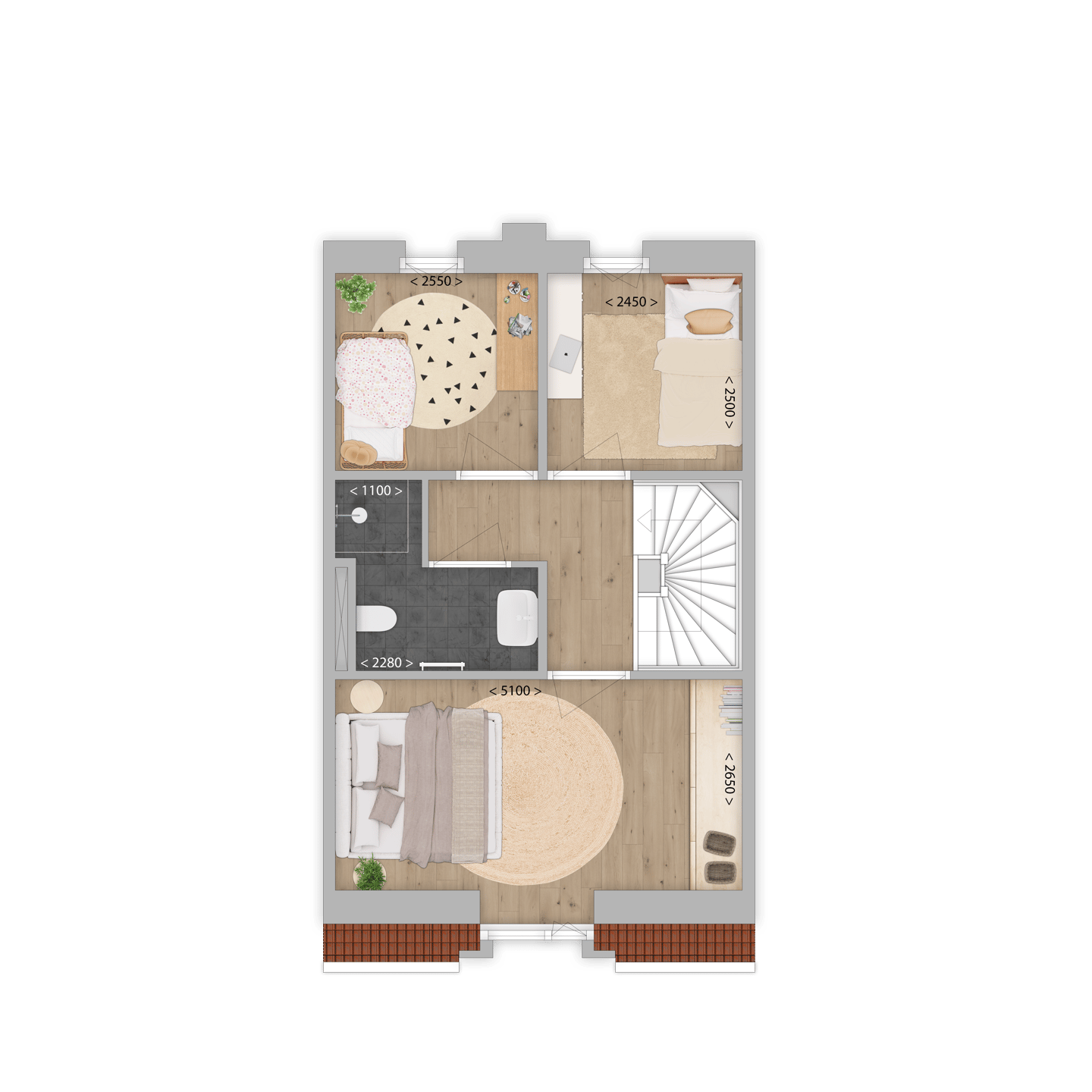 Foto 10 van Tussenwoning (Bouwnr. 14)