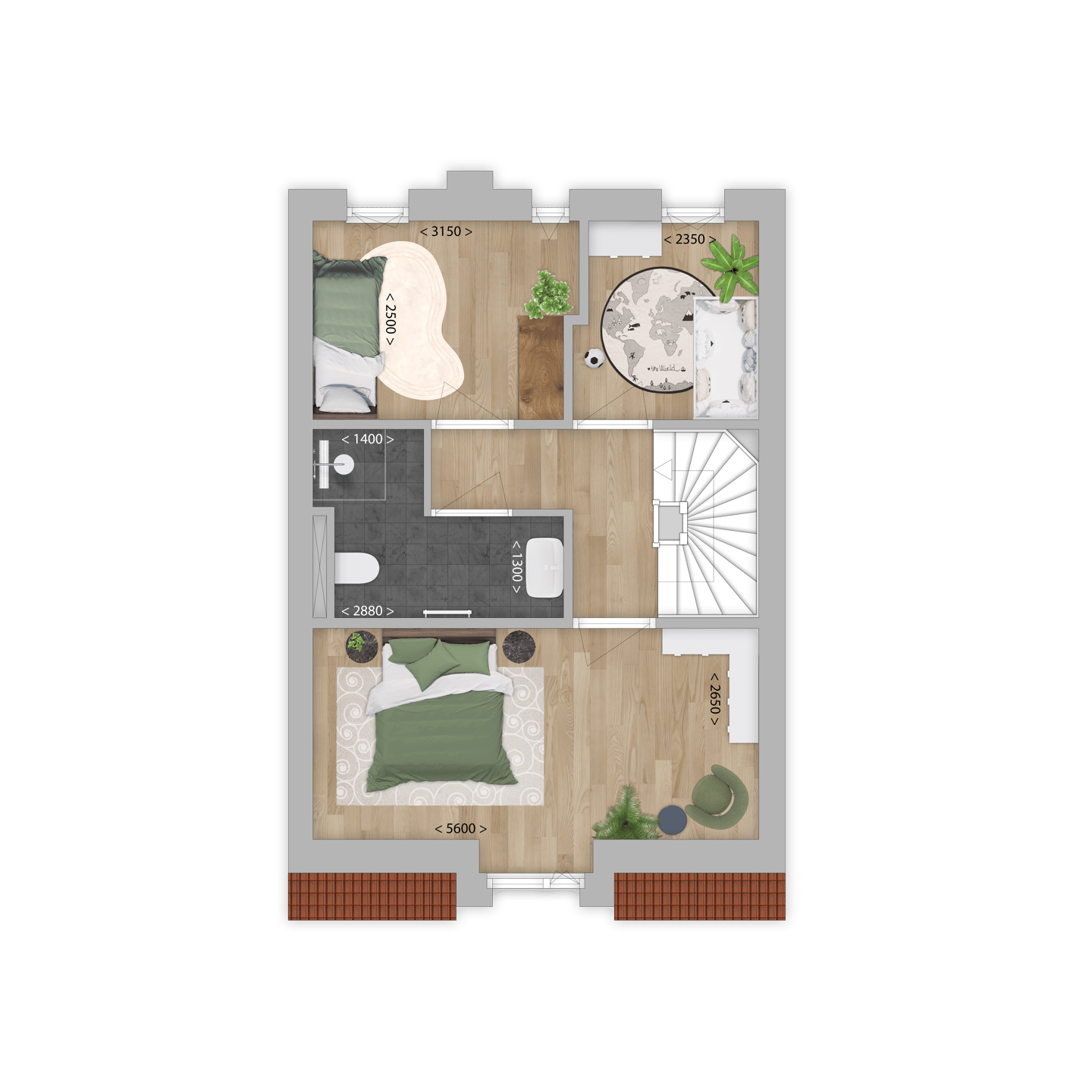 Foto 10 van Tussenwoning (Bouwnr. 2)