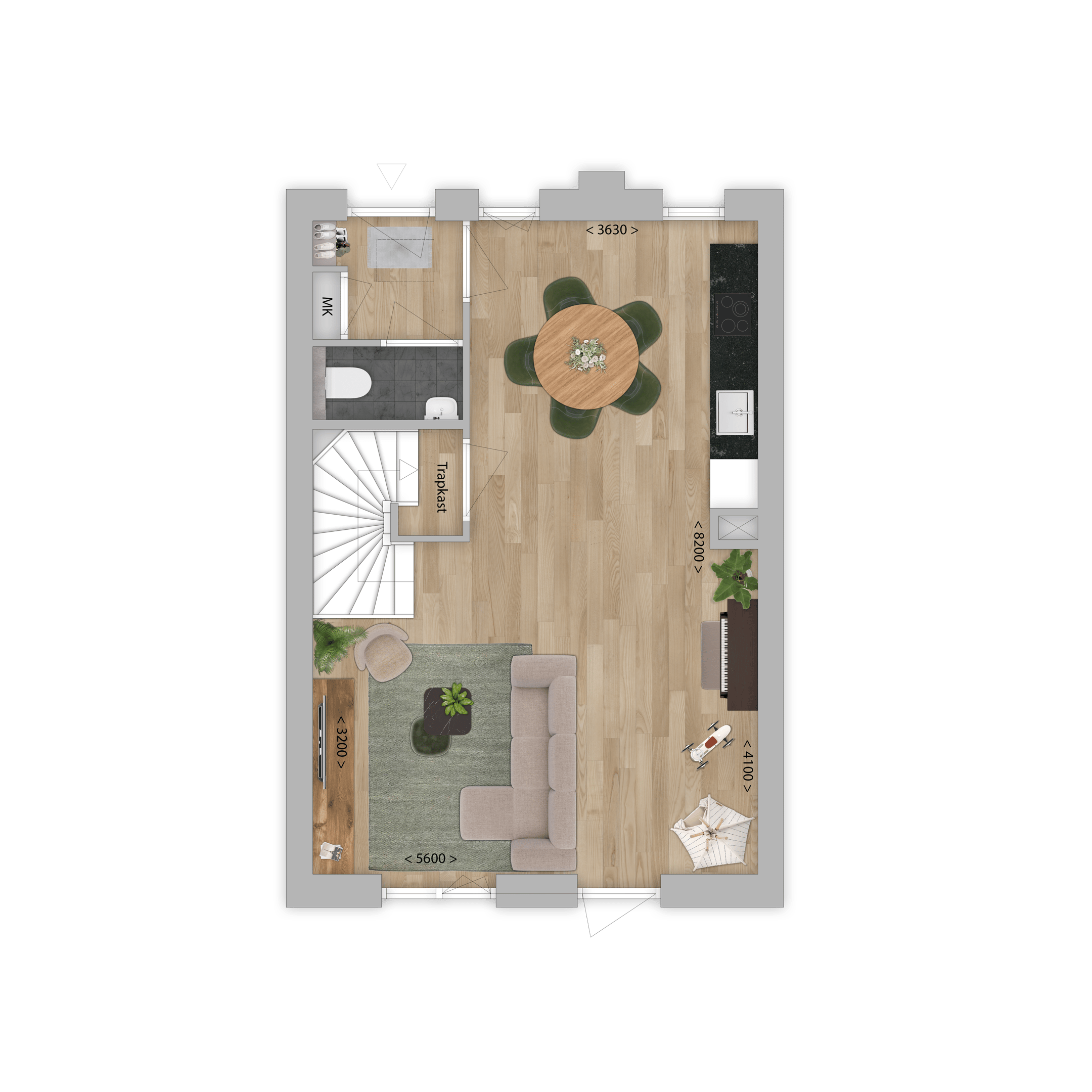 Foto 9 van Tussenwoning (Bouwnr. 3)