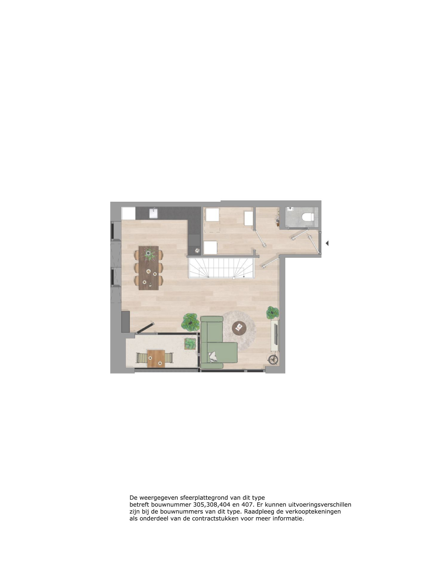 Foto 18 van Dubbellaagse benedenwoning - De Vaart (Bouwnr. 407)