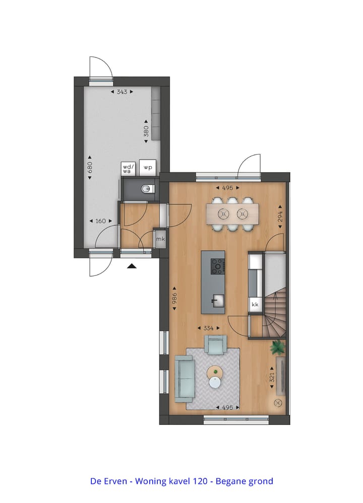 Photo 3 of Twee-onder-een-kapwoning (Type 1) (Bouwnr. 119)
