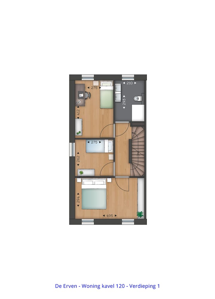 Foto 4 van Twee-onder-een-kapwoning (Type 1) (Bouwnr. 120)