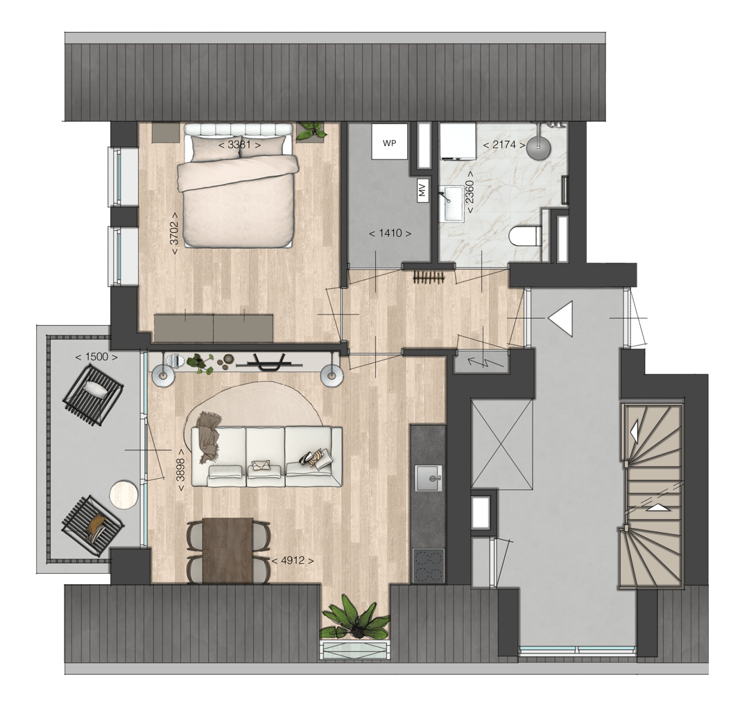 Foto 2 van Appartement (Bouwnr. 4)