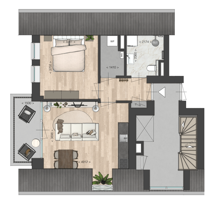 Foto 2 van Appartement (Bouwnr. 4)