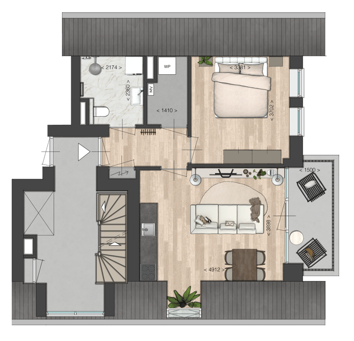Foto 2 van Appartement (Bouwnr. 3)