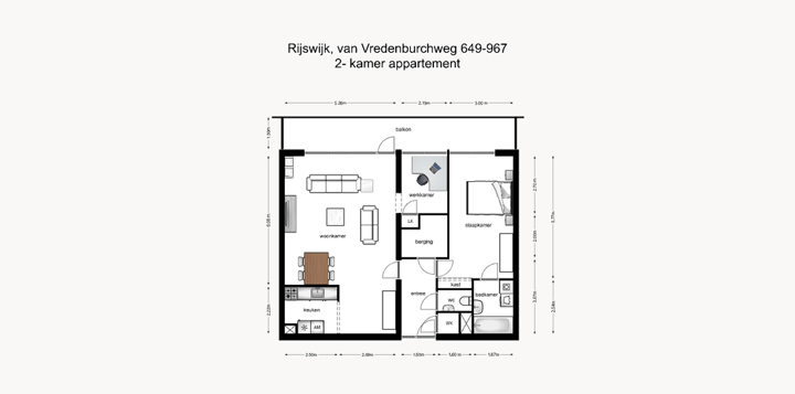 Appartement te huur: van Vredenburchweg 939, Rijswijk (Zh)