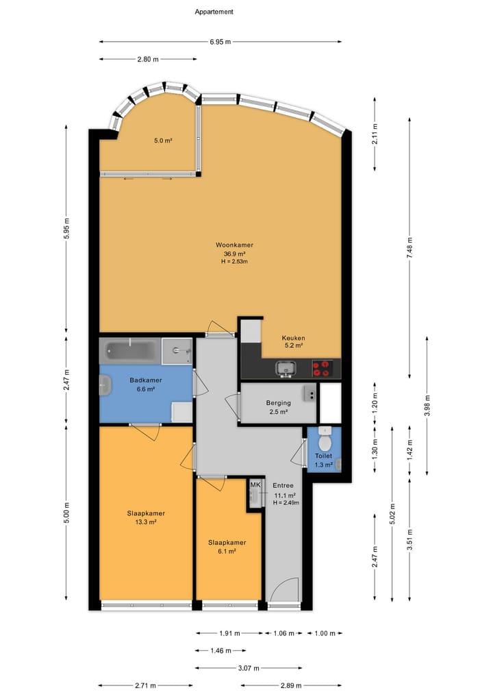 Appartement te huur: Palaceplein 111, 'S-Gravenhage