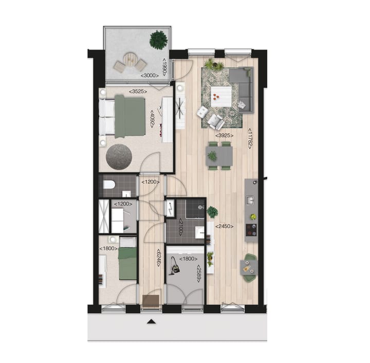 Appartement te huur: Nachtegaalstraat 2-208, Zwolle
