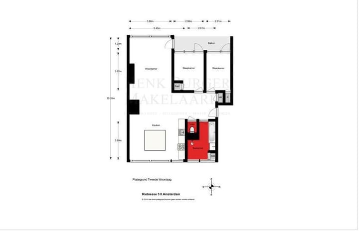 Appartement te huur: Rietnesse 3-2, Amsterdam