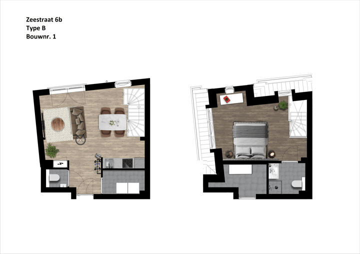 Foto 2 van Appartement 1 Zeestraat 6b (Bouwnr. 1)