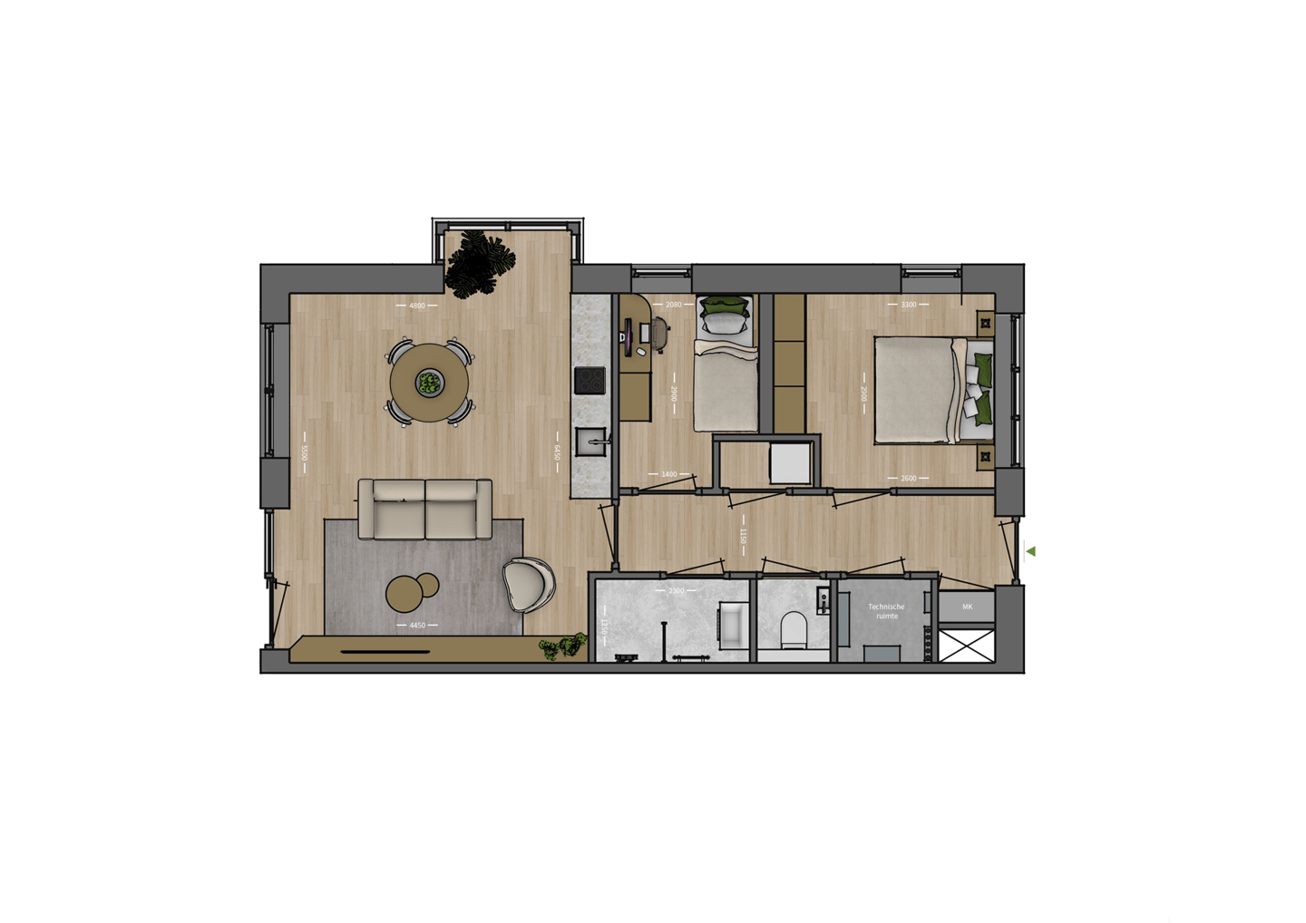 Foto 4 van Hoffelijk Herveld- Appartement 22