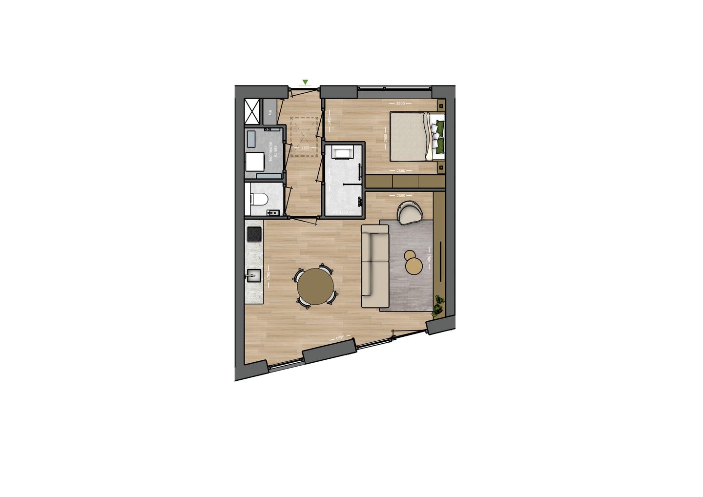 Foto 4 van Hoffelijk Herveld- Appartement 24