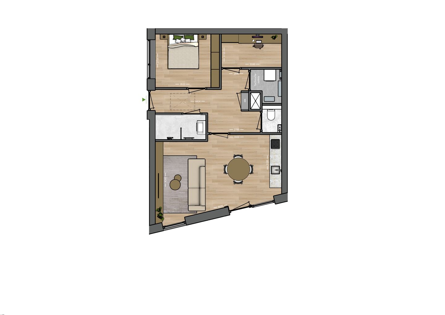 Foto 4 van Hoffelijk Herveld- Appartement 26