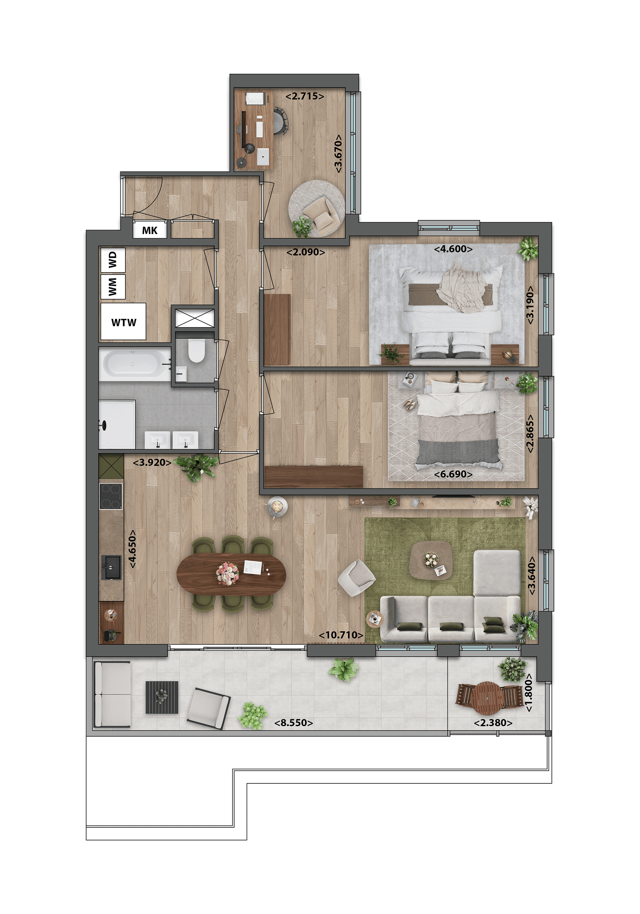 Appartement 3.2 (Bouwnr. 8)  false