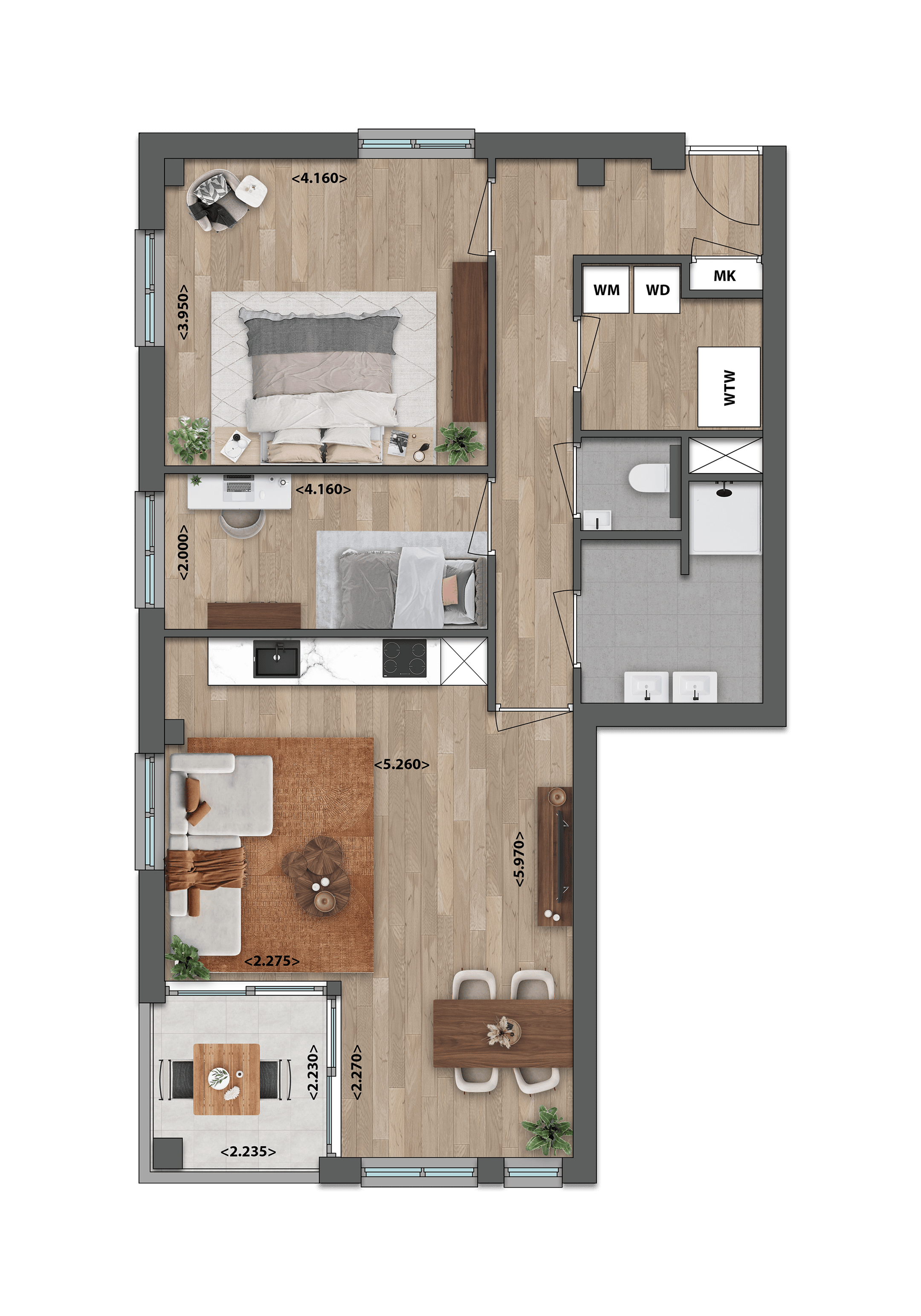 Appartement 2.1 (Bouwnr. 4)  false