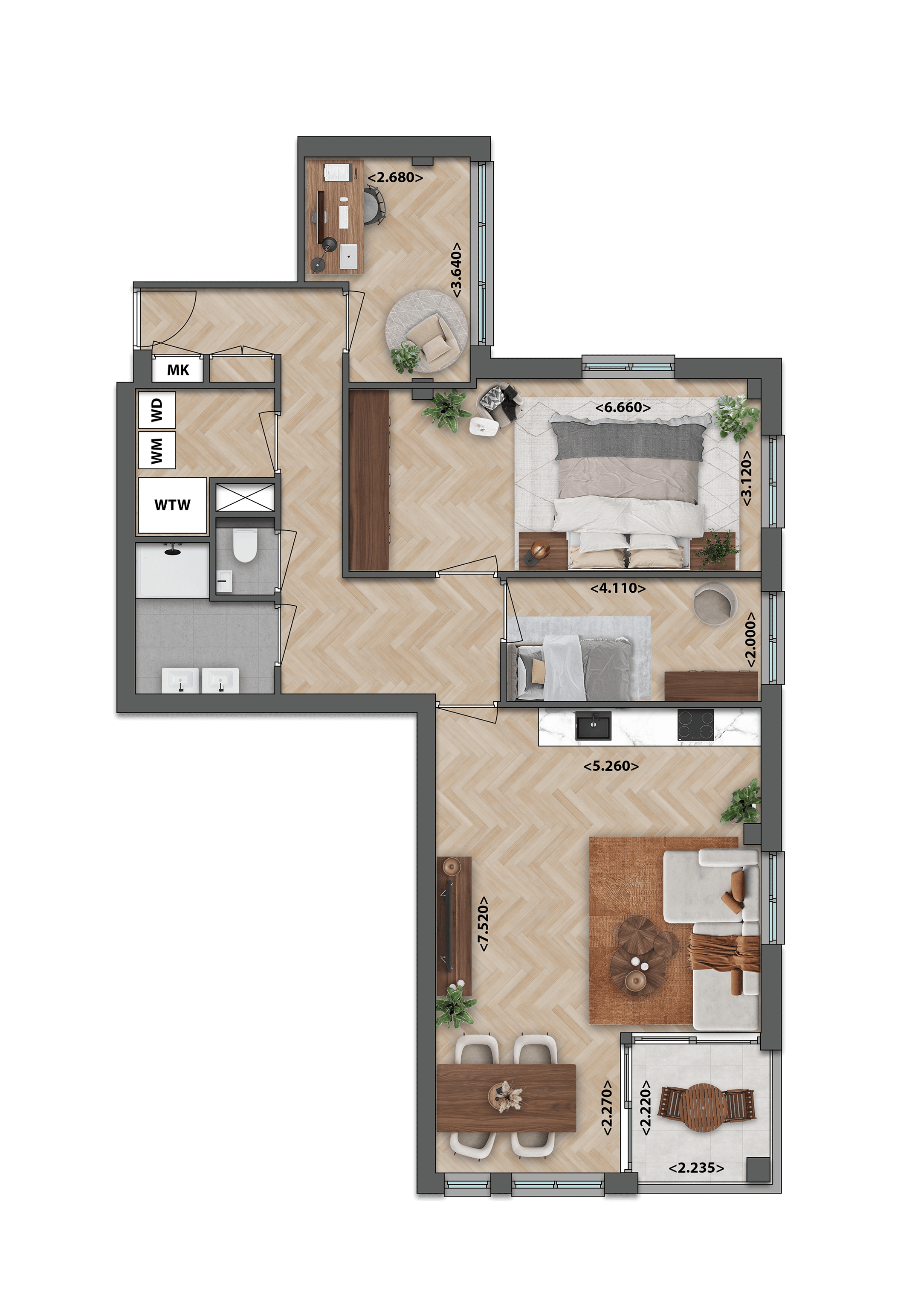 Appartement 2.3 (Bouwnr. 6)  false