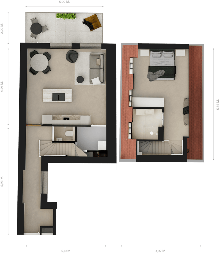 Appartement te huur: Prins Hendrikkade 16B, Amsterdam