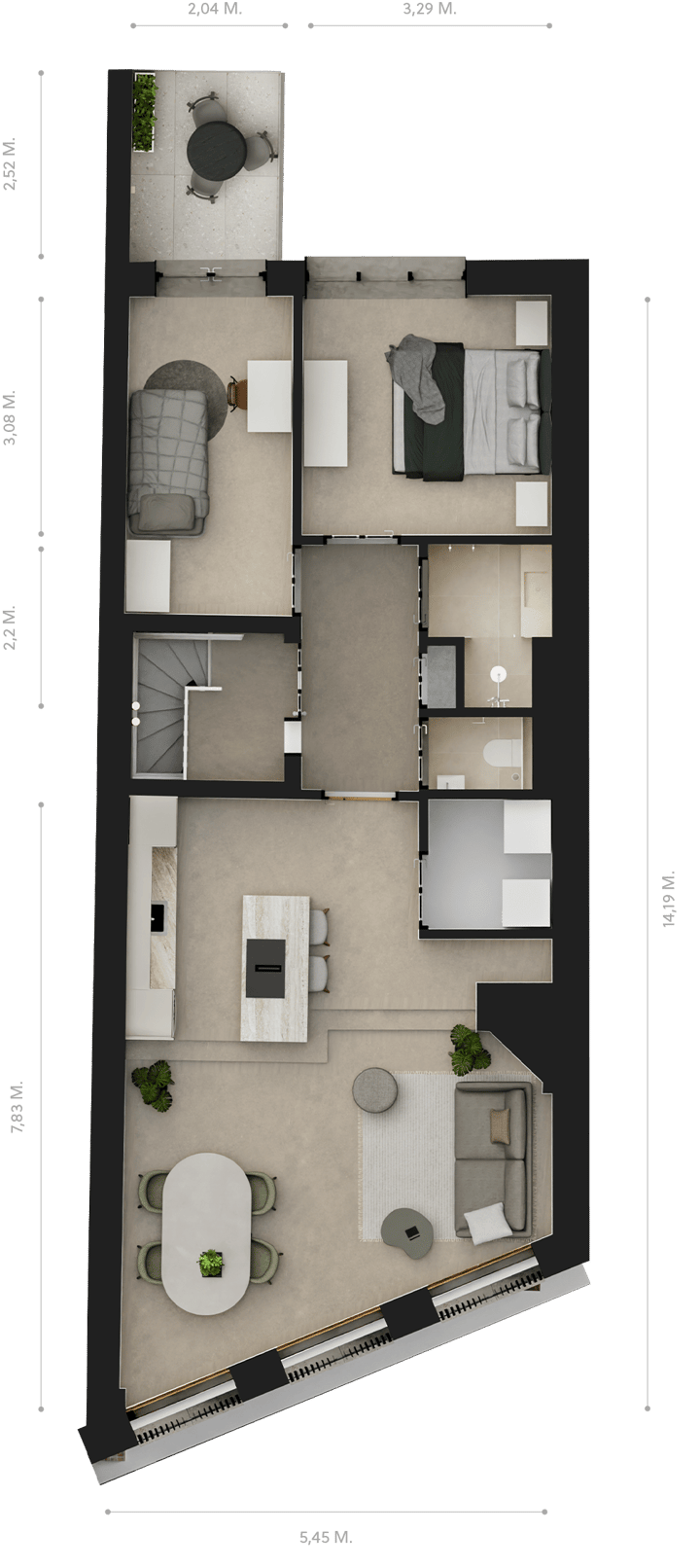 Appartement te huur: Prins Hendrikkade 16E, Amsterdam