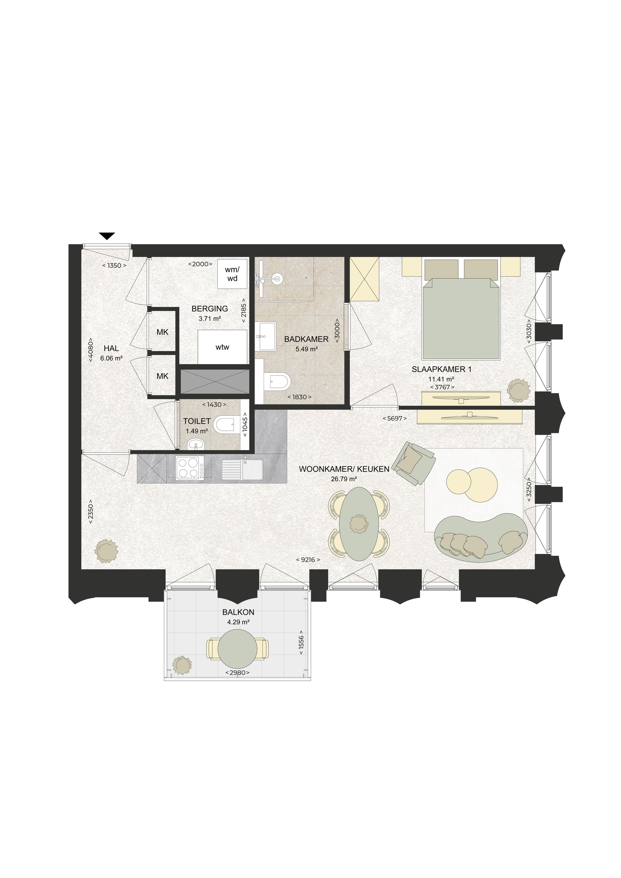 Appartement Kennedylaan 300