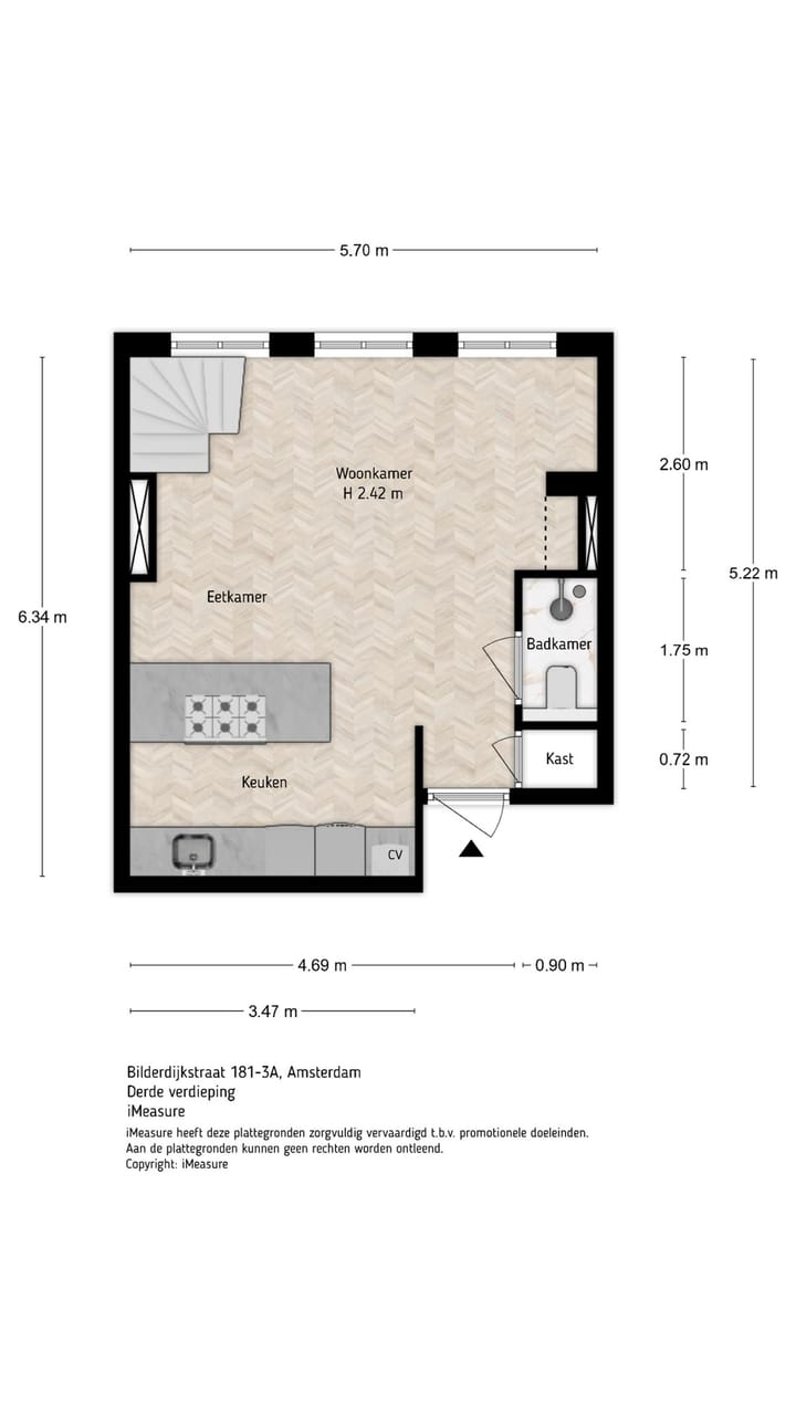 Appartement te koop: Bilderdijkstraat 181-3A, Amsterdam