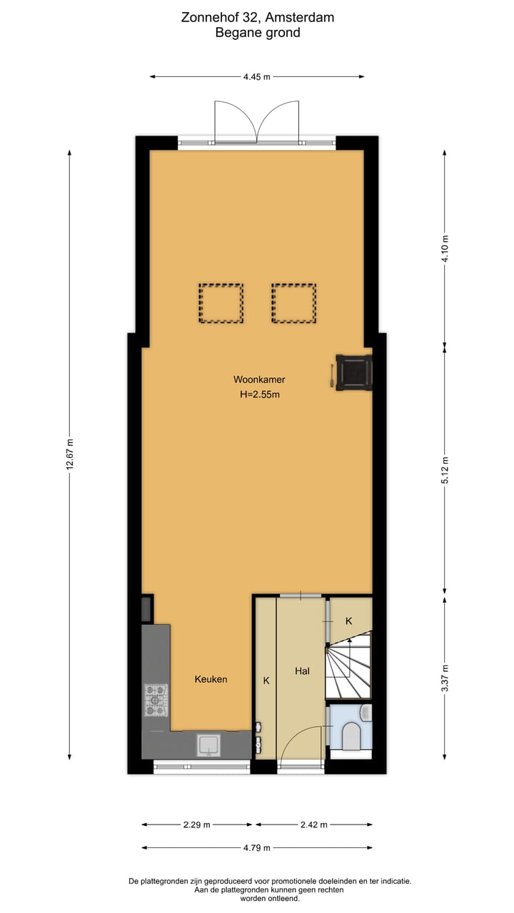 Tussenwoning te koop: Zonnehof 32, Amsterdam