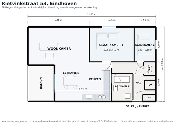 Appartement te koop: Rietvinkstraat 53, Eindhoven