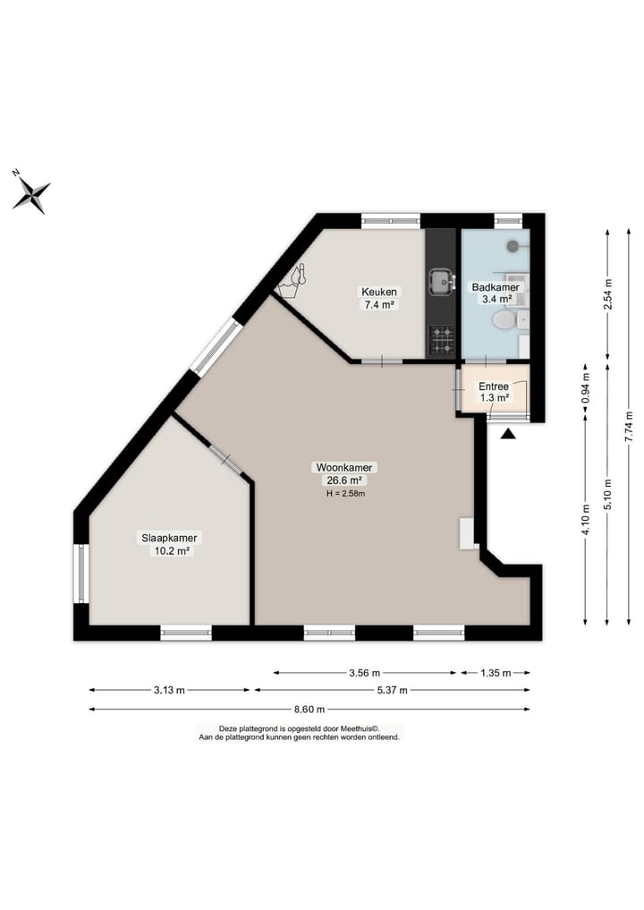 Appartement te koop: Mauritsstraat 6A, Groningen