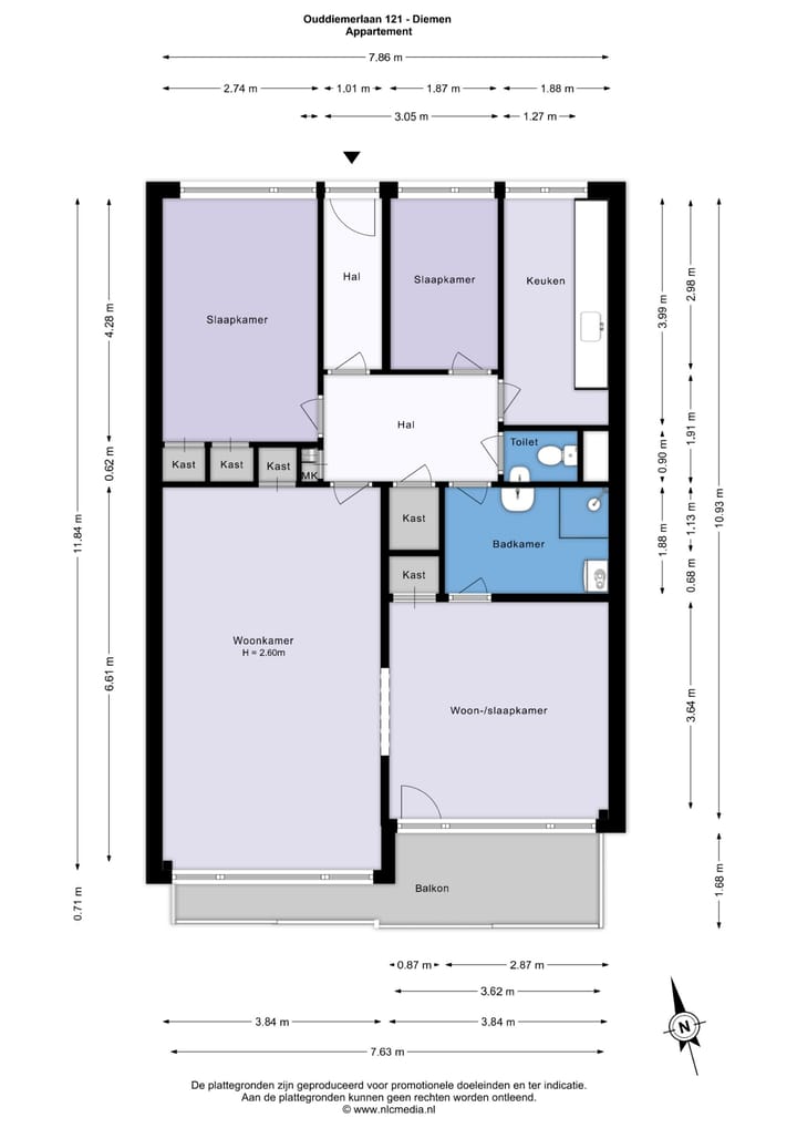 Appartement te koop: Ouddiemerlaan 121, Diemen
