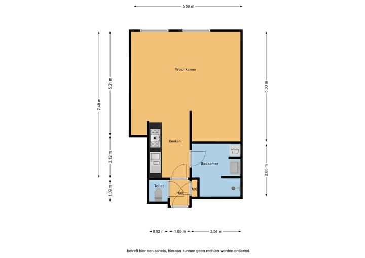Studio te huur: Abel Tasmanplein 79, Assen