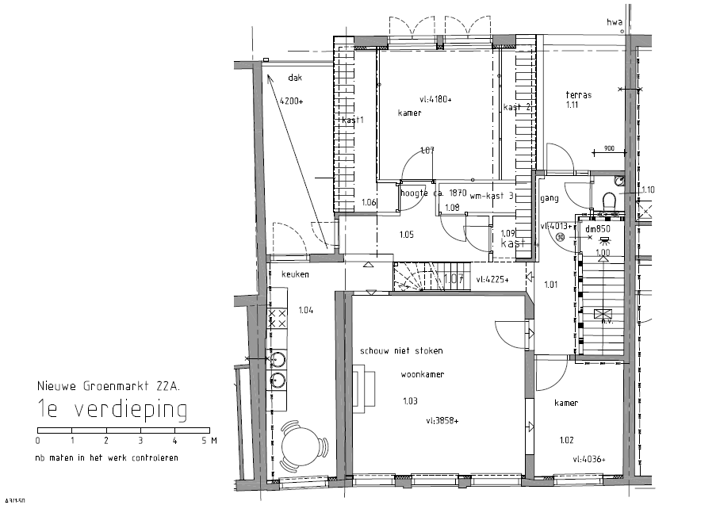 Appartement te huur: Nieuwe Groenmarkt 22A, Haarlem