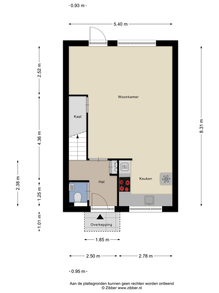 Tussenwoning te koop: Provincialeweg 153B, Oosteind