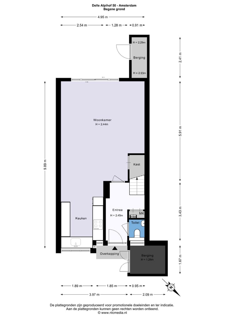 Tussenwoning te koop: Delle Alpihof 50, Amsterdam