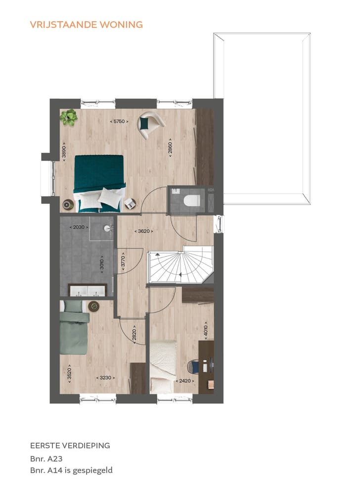 Foto 5 van Vrijstaande woning (Bouwnr. A23)