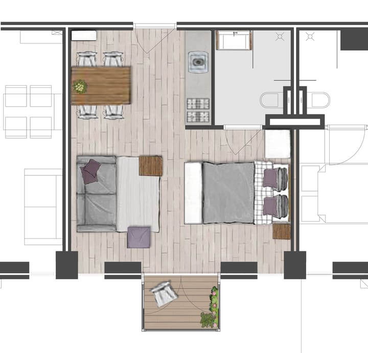 Studio te koop: Onderdoor 5-306, Houten