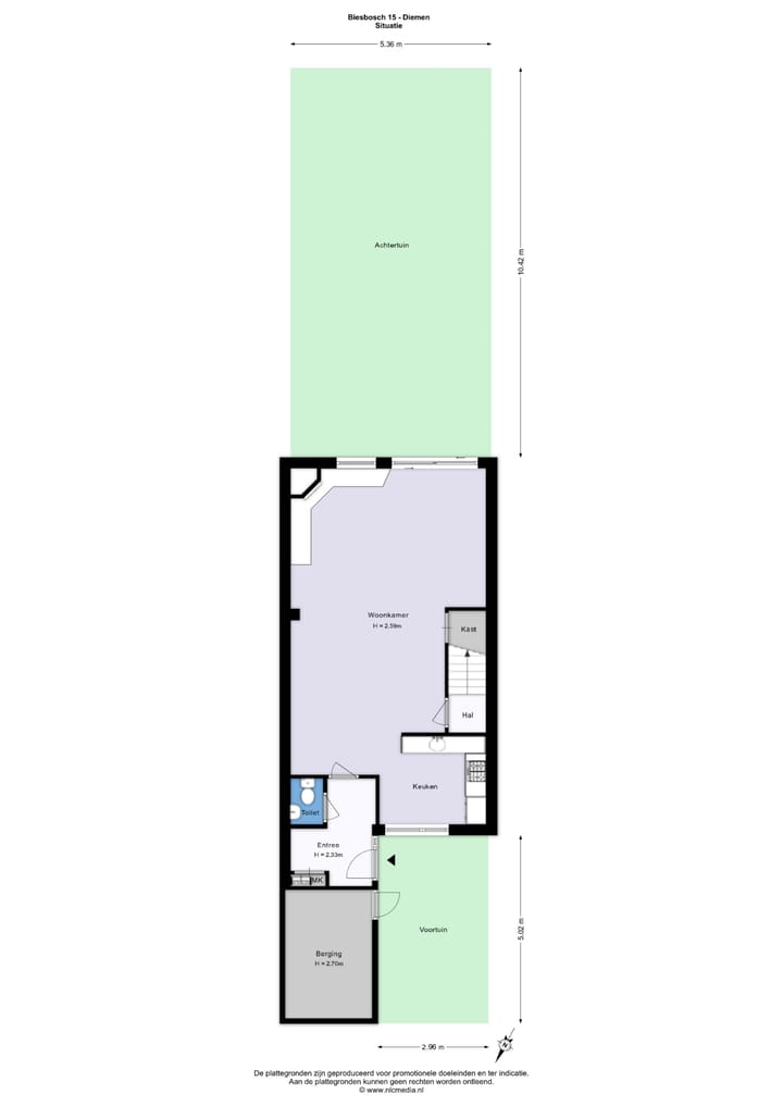 Tussenwoning te koop: Biesbosch 15, Diemen