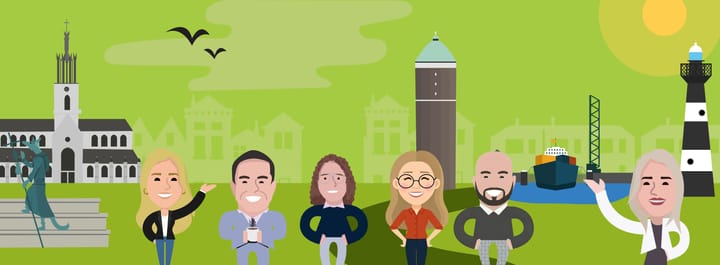 Een promotiefoto voor op kantoor