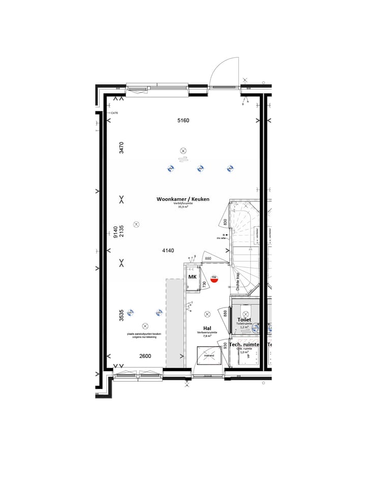 Foto 3 van Tussenwoning (Bouwnr. 5)