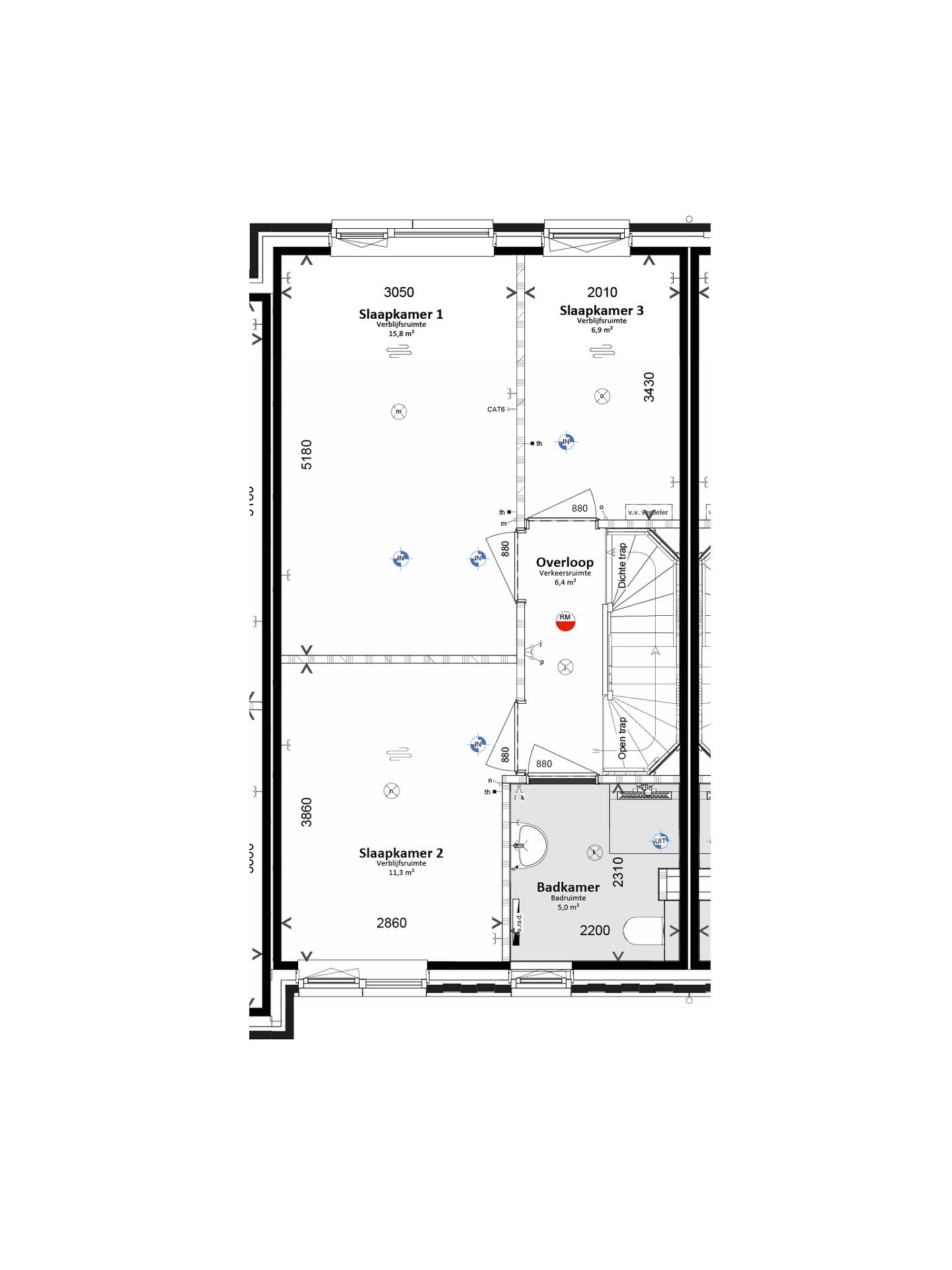 Foto 4 van Tussenwoning (Bouwnr. 5)